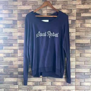 Women's Navy Crew Neck Sweater